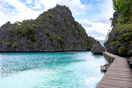 科伦巴拉望湖最佳旅游景点菲律宾