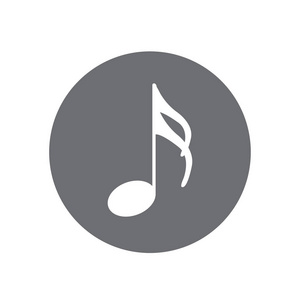 白色背景插图的音乐符号和音符矢量照片