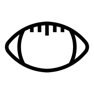美式足球椭圆形图标美式足球符号图