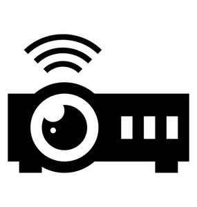 投影仪字形矢量图标照片