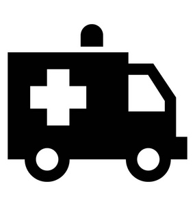 救护车面包车字形图标