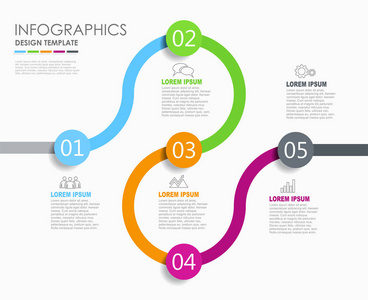 信息图表设计模板与地方为您的数据。矢量图