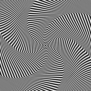 扭转旋转运动. 抽象的op艺术设计. 矢量图.照片