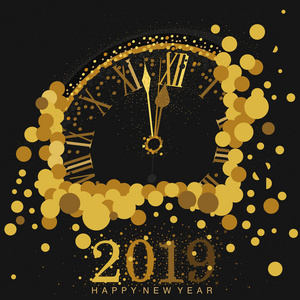  Clock 2019 New Yearx27