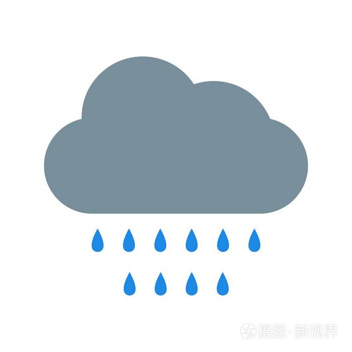 个人和商业用途的雨矢量图标