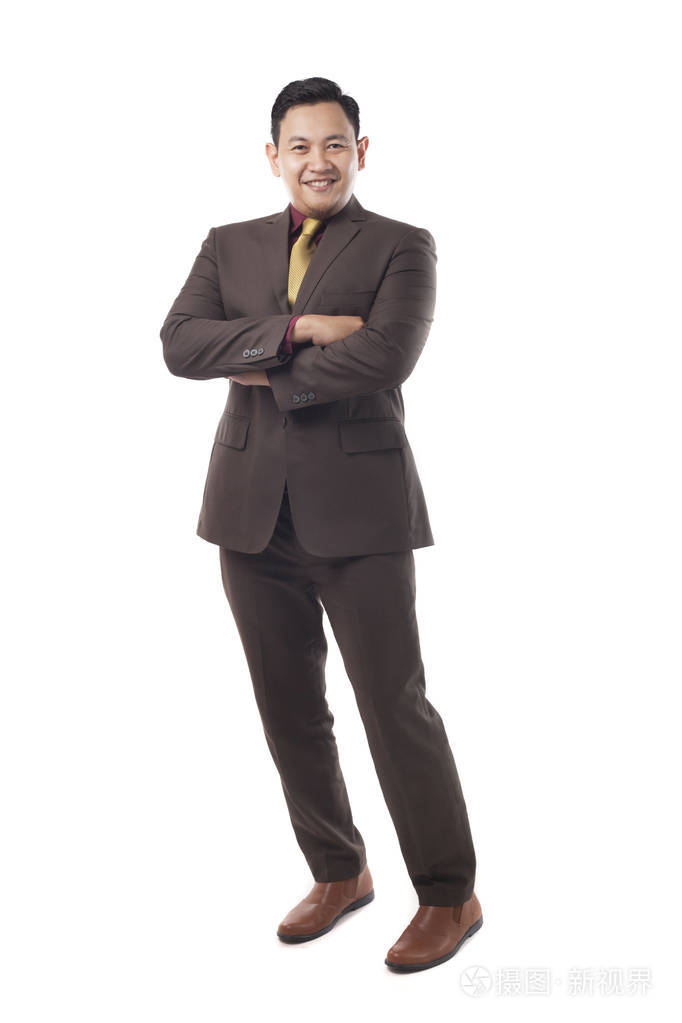 成功的男人,绅士,商人站着走