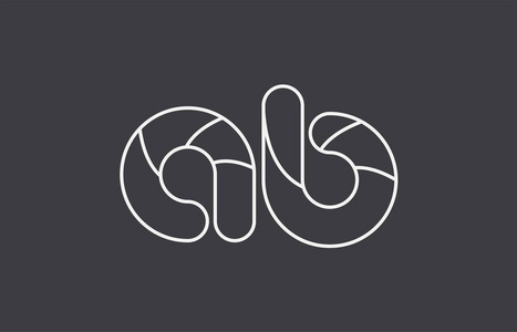 字母ab黑色,白色,灰色字母,字母ab,b组合,标志设计,适合公司或企业