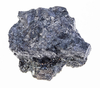 白色背景下地质采集原始磁铁矿天然矿物宏观摄影照片