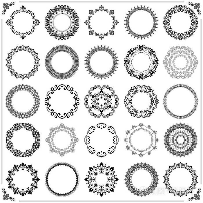 老式电视机的矢量圆元素