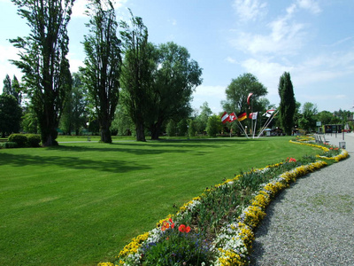 库鲁兹林根的公园和植物园西堡公园瑞士图尔高州