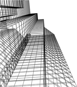 未来主义城市摩天大楼的背景图片