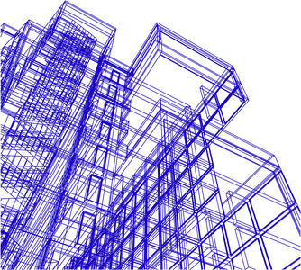 建筑三维插图