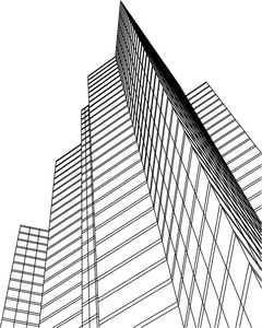 未来主义城市摩天大楼的背景图片