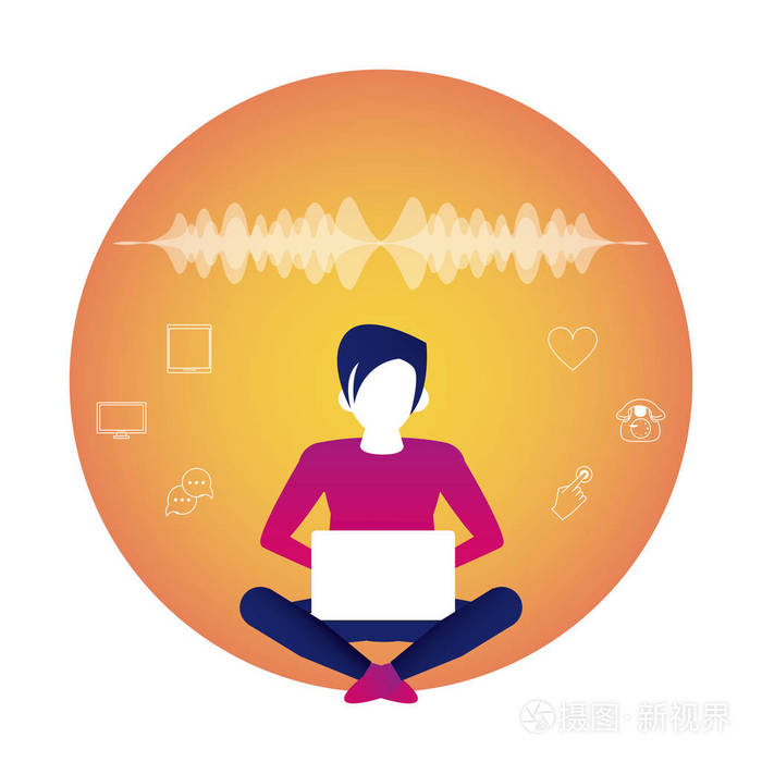 头像连接的计算机在线