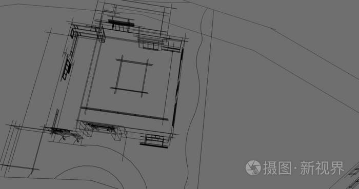 建筑建筑施工三维插图