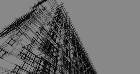 建筑建筑施工三维插图