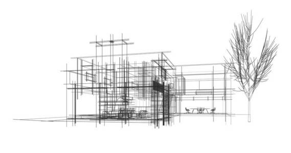 建筑建筑施工三维插图