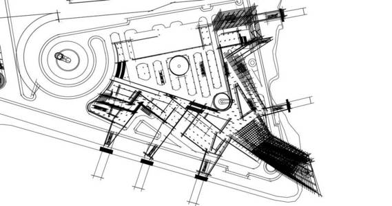 房屋建筑制图三维插图图片