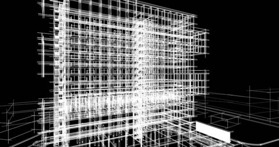 城市建筑与建筑三维图