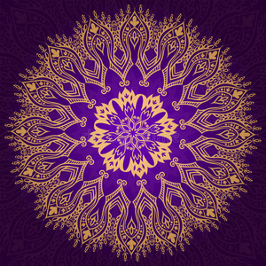 走母亲节快乐一天金色和紫色卡购物车添加标记.