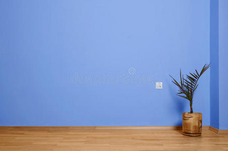 蓝色木地板效果图图片