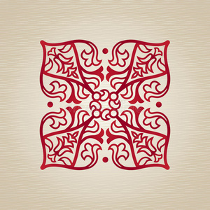维多利亚风格的矢量巴洛克装饰。