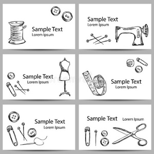 缝纫配件横幅
