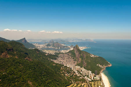 里约热内卢风景鸟瞰图