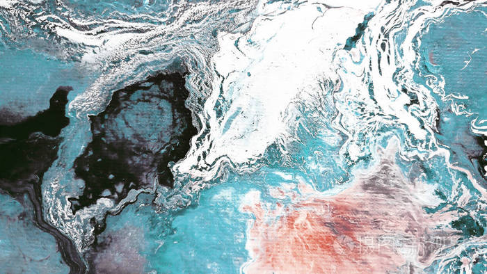 创意抽象手绘背景壁纸纹理,用画笔将丙烯酸画的碎片贴在画布上.