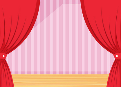 舞台幕布模板插图照片