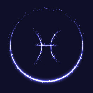 双鱼座占星学符号.
