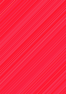 白色a4矢量背景或模板上的薄红色对角线条纹. 直线平行网格照片