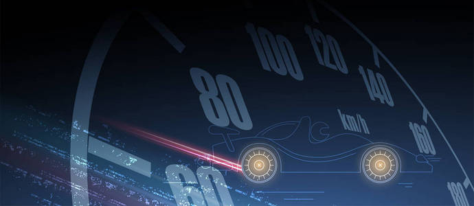 赛车速度背景矢量插图. 运动插画