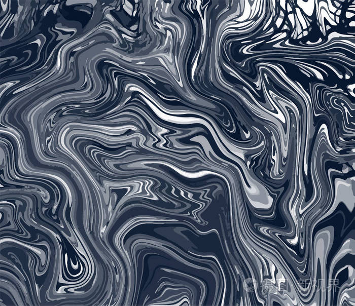 深灰色大理石纹理.装饰墙纸.手工制作的独特背景.矢量创意设计.