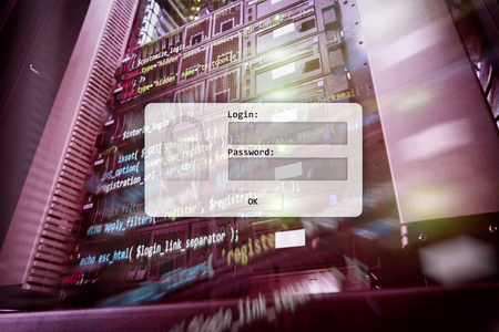 服务器机房登录和密码请求数据访问和安全