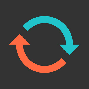 箭头重新加载刷新旋转重复复位标志.