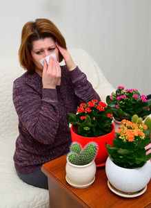 室内植物致敏性鼻炎妇女