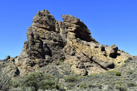 西班牙加那利岛特内里夫岩石组洛斯罗克德加西亚蒂德国家公园