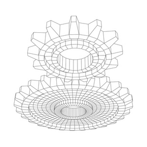齿轮。机械技术机器概念