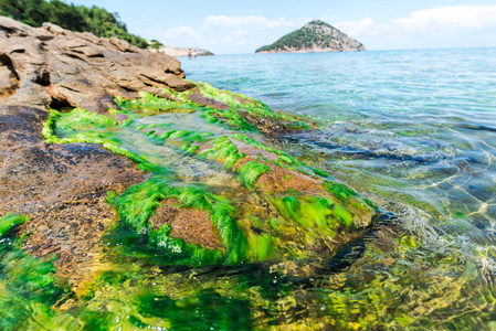 希腊美丽的夏季海景