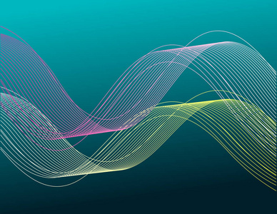 三维线条生动的背景照片