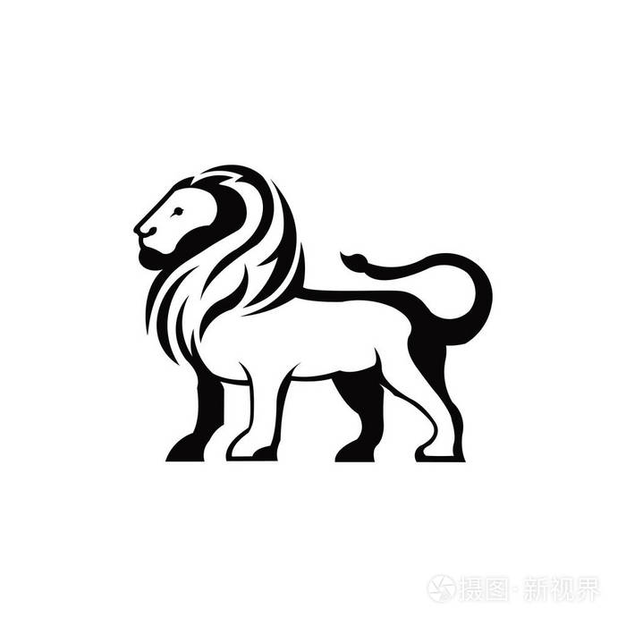 下载小样发票合同问题/举报一个连续的单一画线艺术涂鸦狮子的鬃毛头