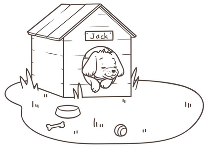 犬舍图片-犬舍素材-犬舍插画-摄图新视界
