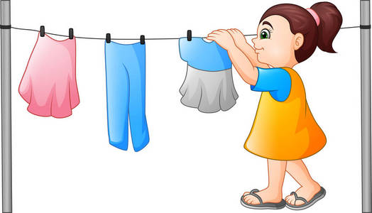 女孩衣服卡通图片