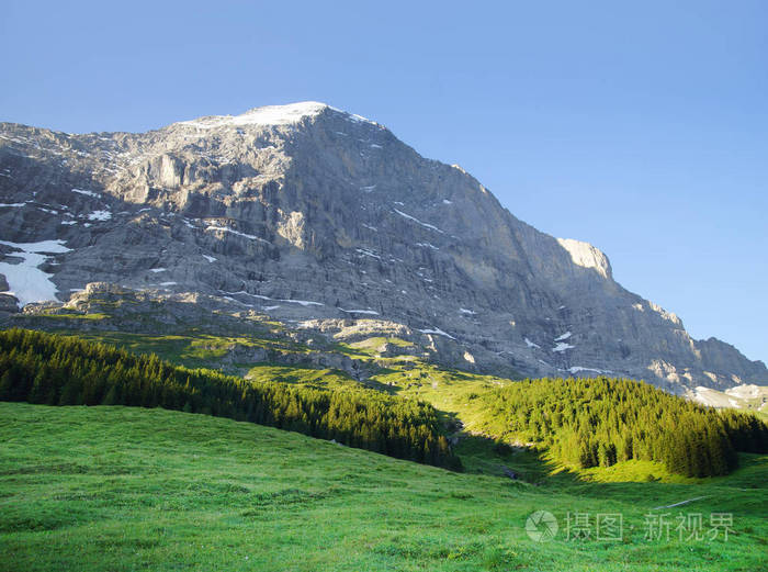 高山峰陆地景观背景. 荣福鲁伯尼斯高地.
