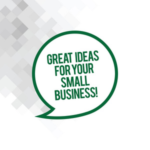 文本符号, 为您的小企业展示伟大的想法。概念照片好的创新解决方案, 启动空白文本气球对话框的空白语音气泡贴纸