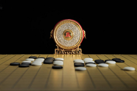 棋盘和棋子照片