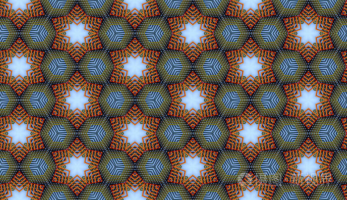 背景的无缝抽象万花筒图案