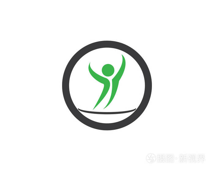 人字标志模板矢量