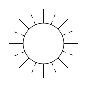 太阳天气晴示意图